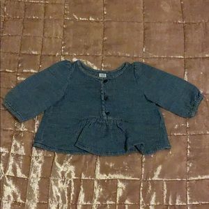 Baby GAP chambray peplum